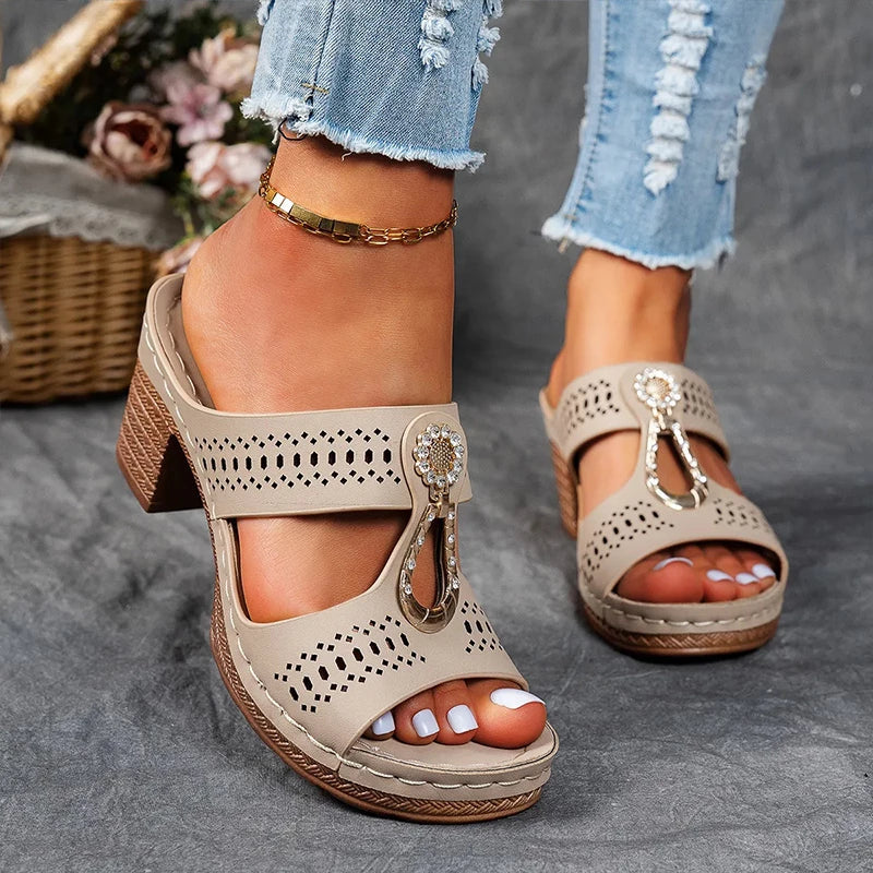 Noor™ | Vintage Platte Sandalen