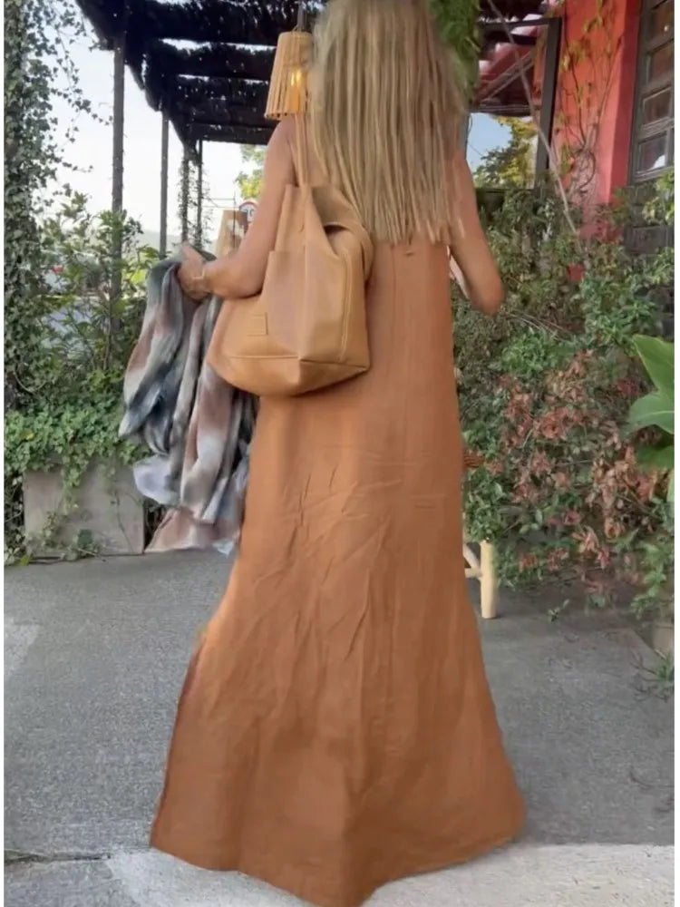 Sanne | Lange Halter Jurk