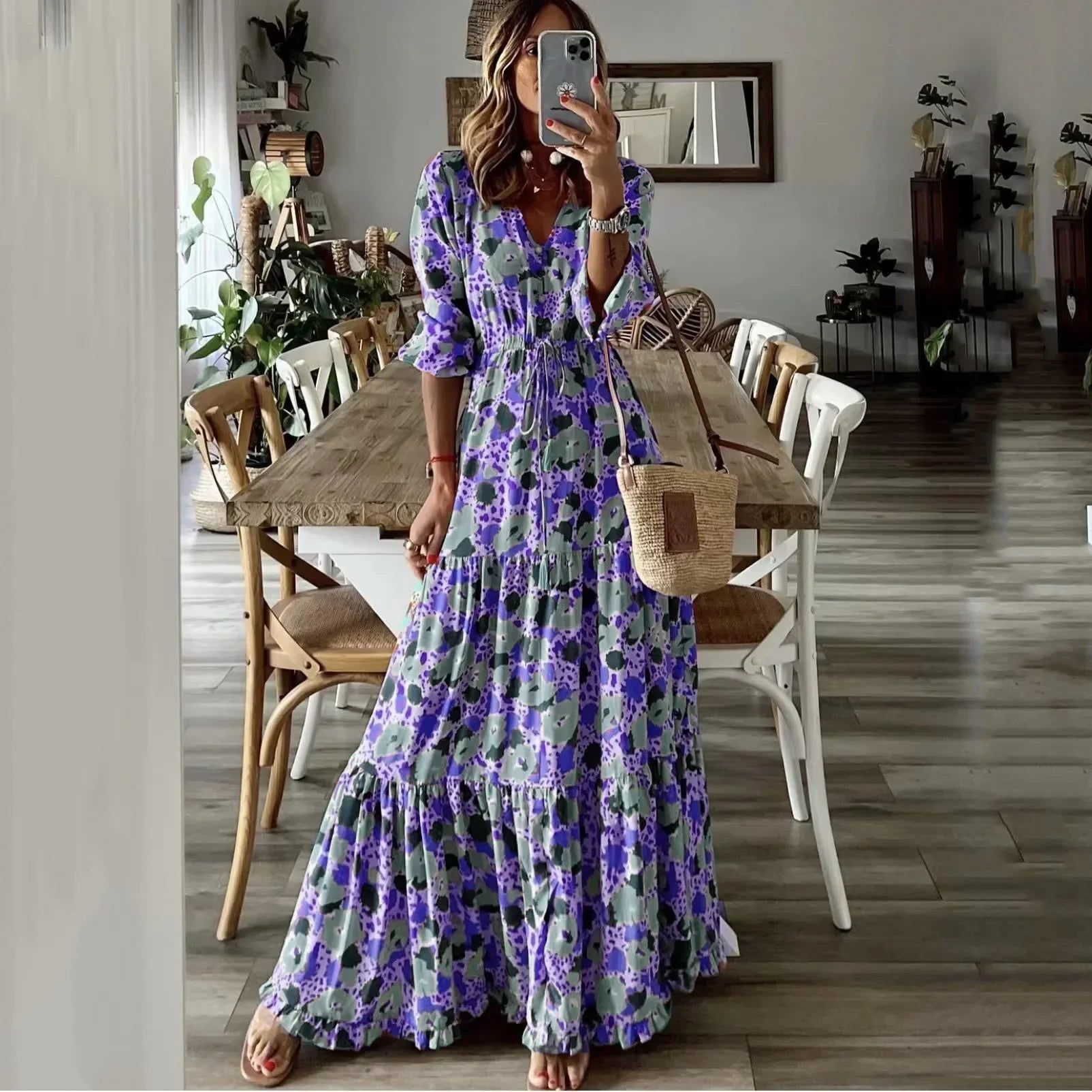 Jeltje | Bohemien Elegante Jurk