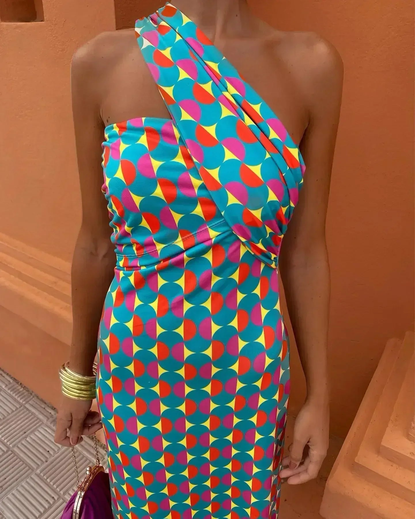 Lotte | Trendy Eén-Schouder Maxi