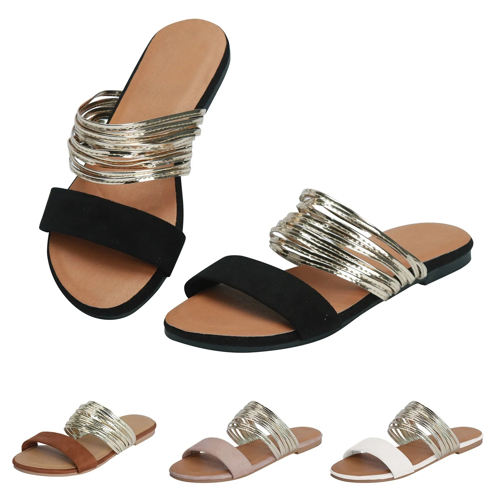 Olivia™ | Gouden Oasis Slippers