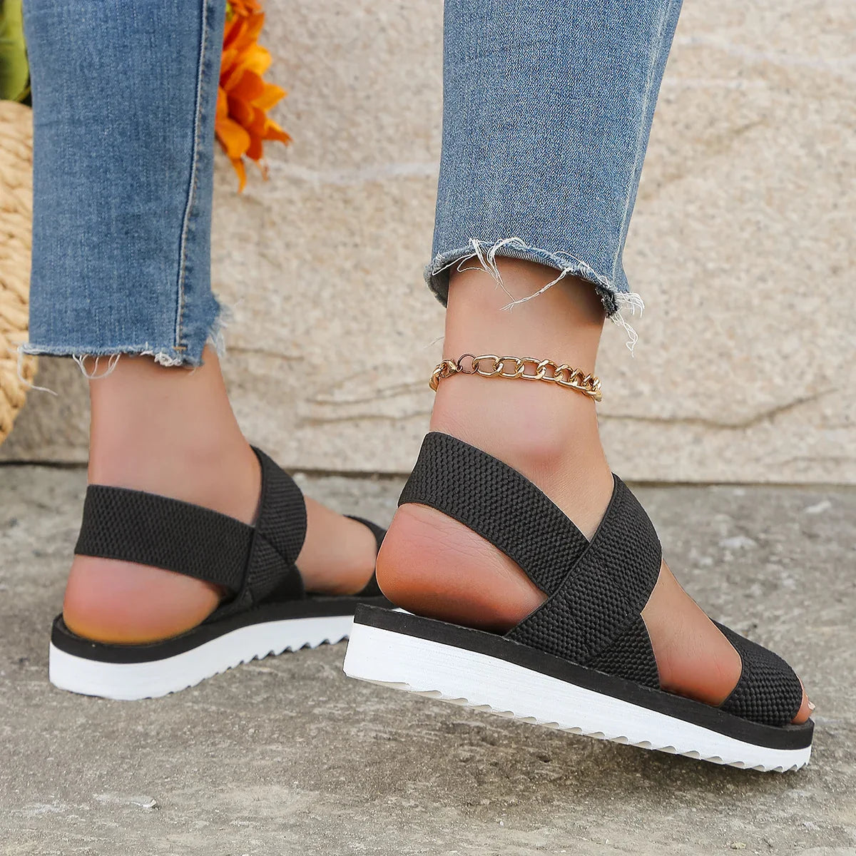 Solea™ | Strappy Blokhak Sandalen