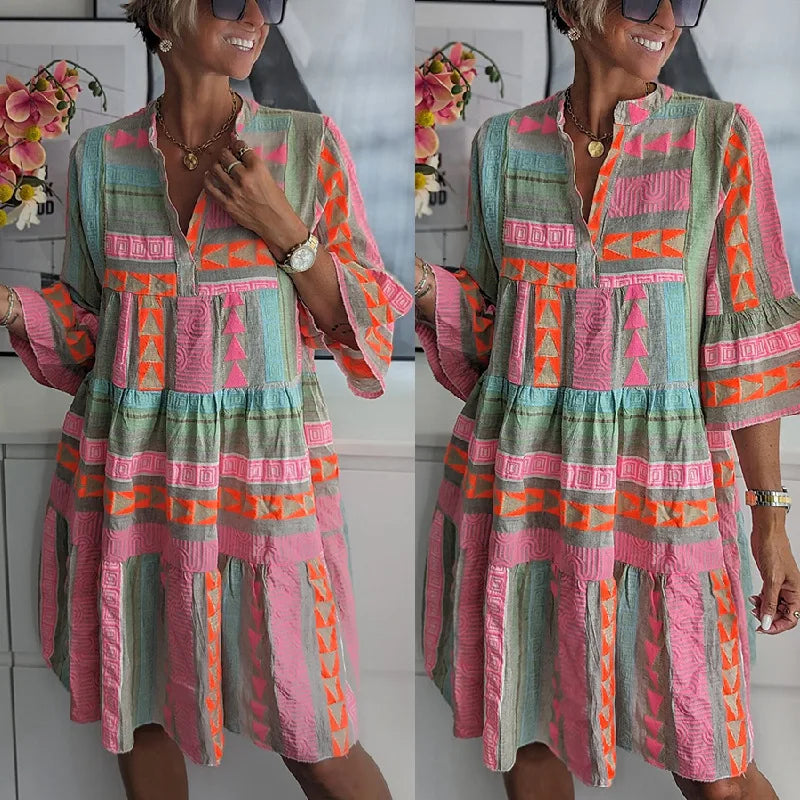 Marga | Lente Bries Jurk
