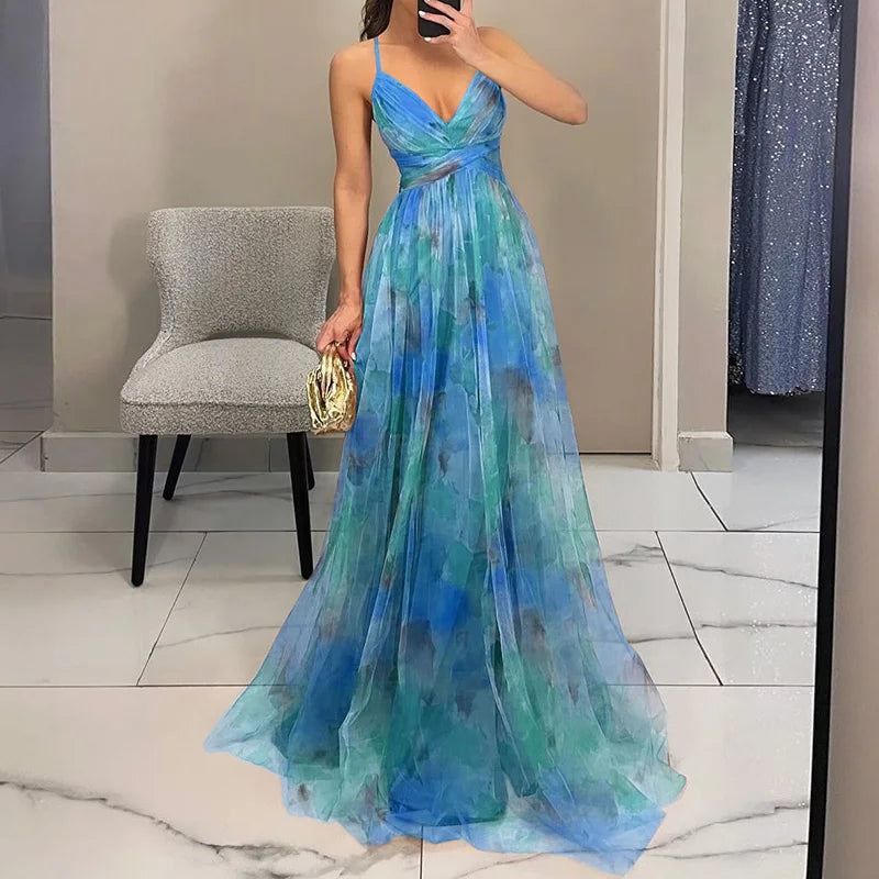 Carola™ – Bloemen Maxi-jurk