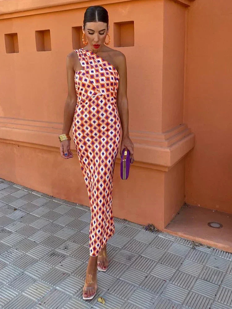 Lotte | Trendy Eén-Schouder Maxi