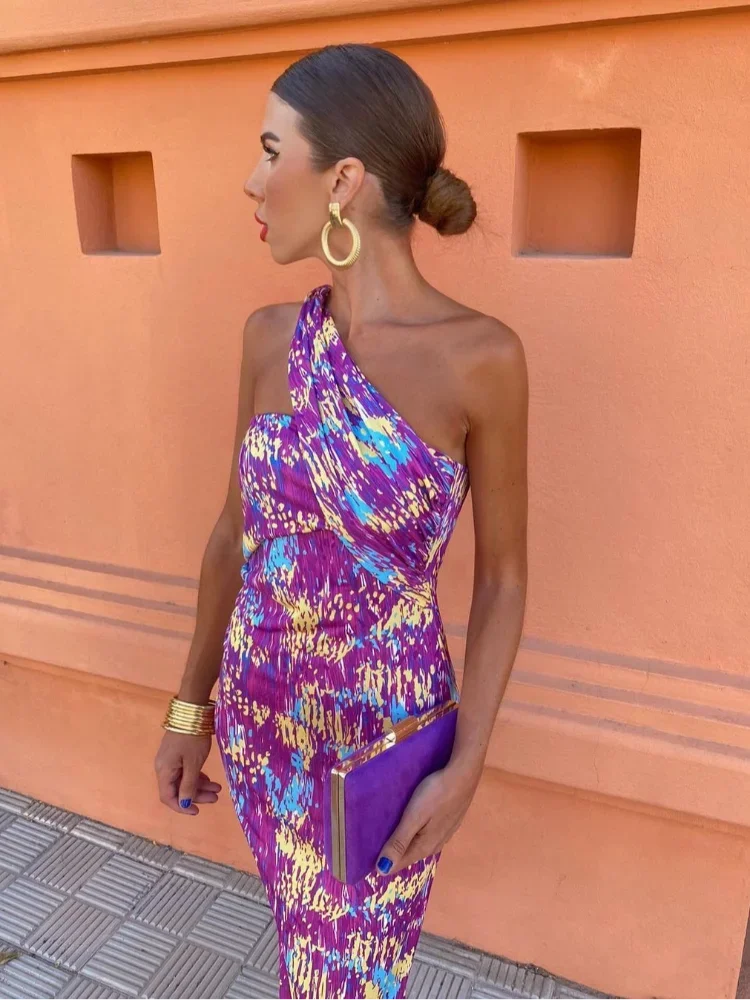 Lotte | Trendy Eén-Schouder Maxi