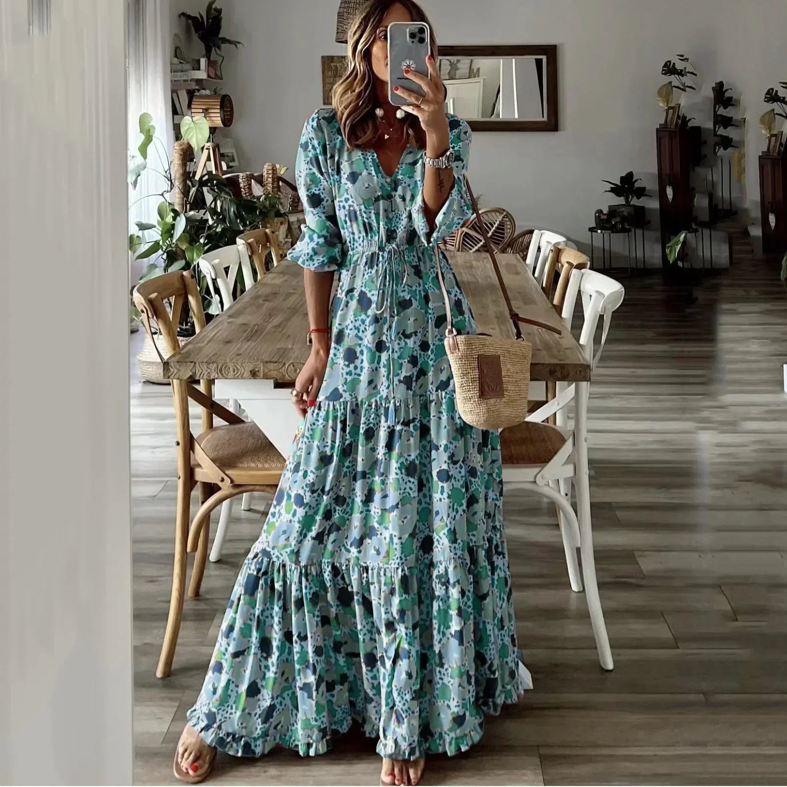 Jeltje | Bohemien Elegante Jurk