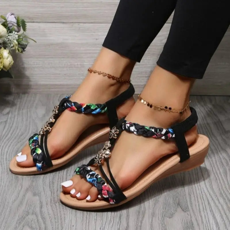 Lieke™ | Vlecht Platte Sandalen