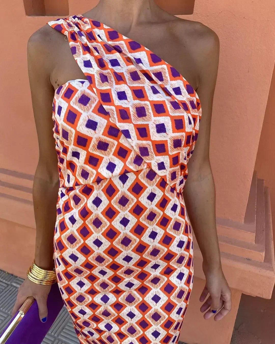 Lotte | Trendy Eén-Schouder Maxi