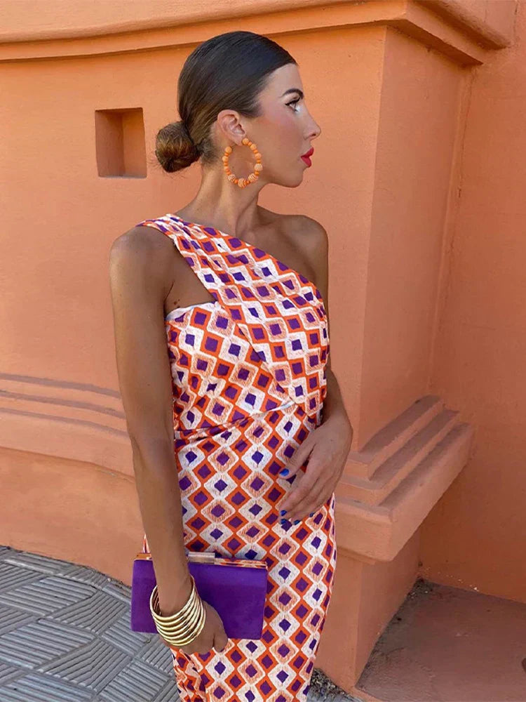 Lotte | Trendy Eén-Schouder Maxi