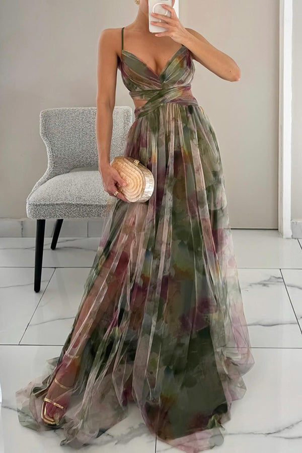 Carola™ – Bloemen Maxi-jurk
