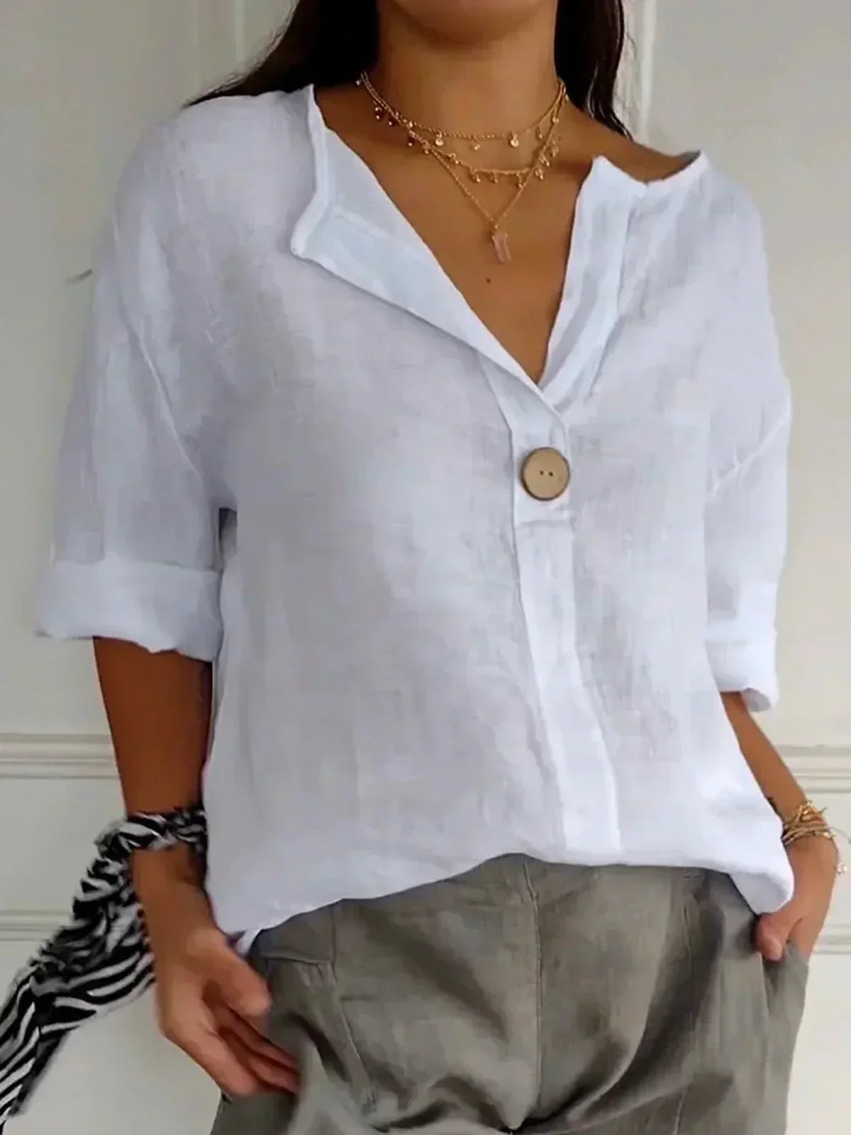 Mila™ | Casual V-Hals Blouse