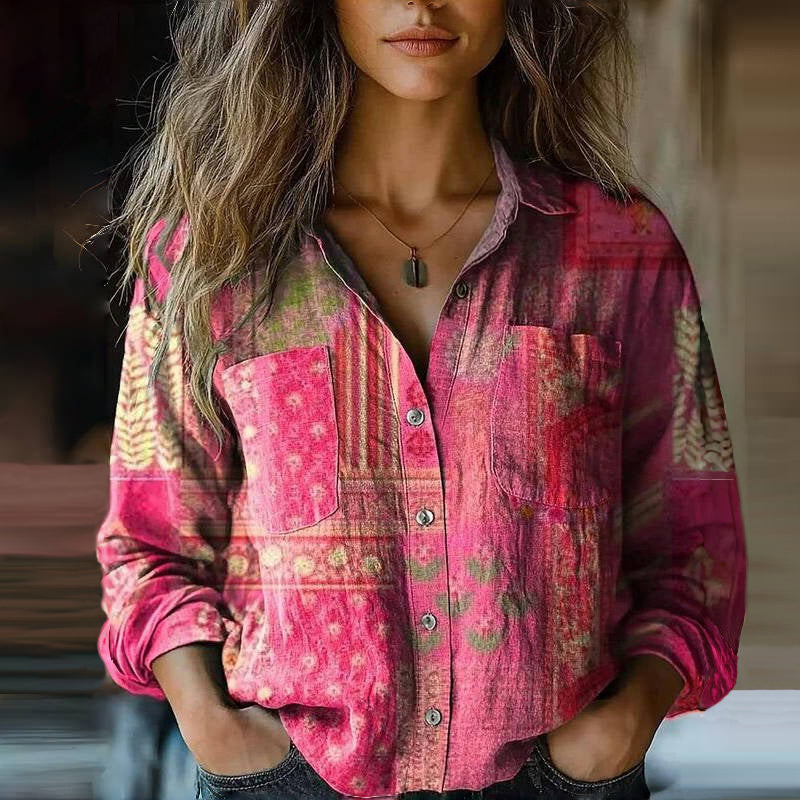 Femke | Blouse met vintageprint