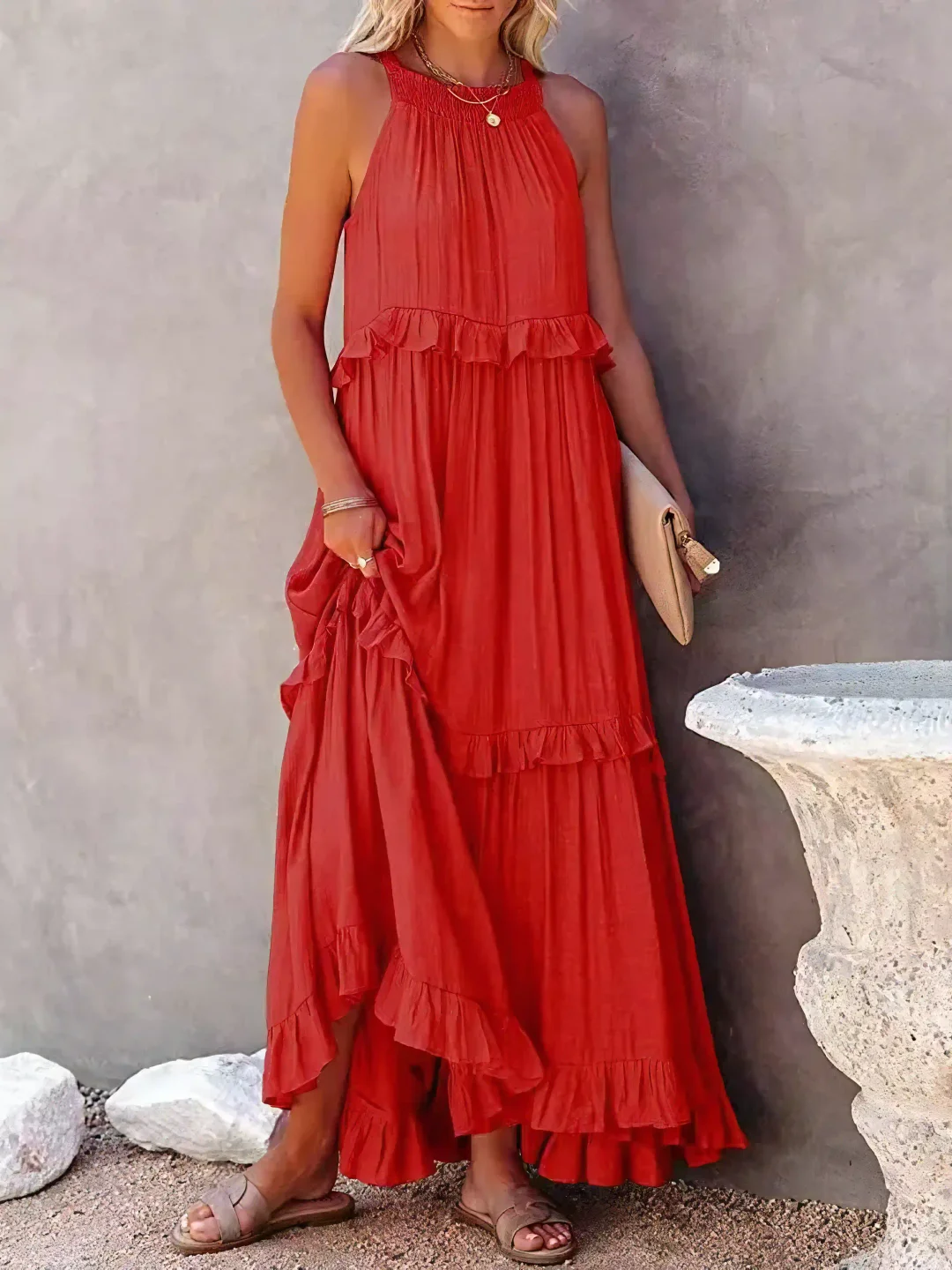 Femke | Ruffle Maxi Jurk