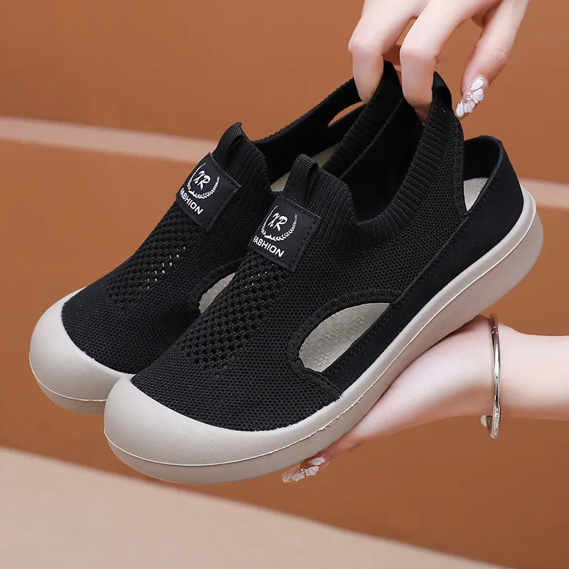 OrtoFlexi | Dames orthopedische schoenen van mesh, comfortabel en met een zachte zool
