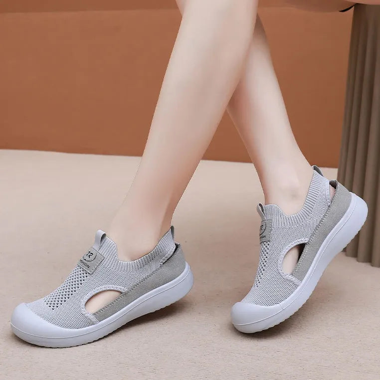 OrtoFlexi | Dames orthopedische schoenen van mesh, comfortabel en met een zachte zool