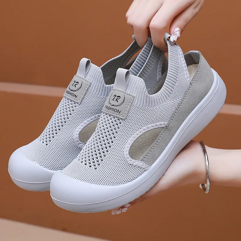 OrtoFlexi | Dames orthopedische schoenen van mesh, comfortabel en met een zachte zool