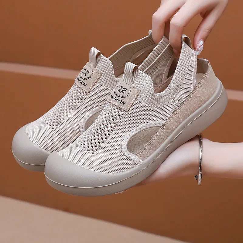 OrtoFlexi | Dames orthopedische schoenen van mesh, comfortabel en met een zachte zool