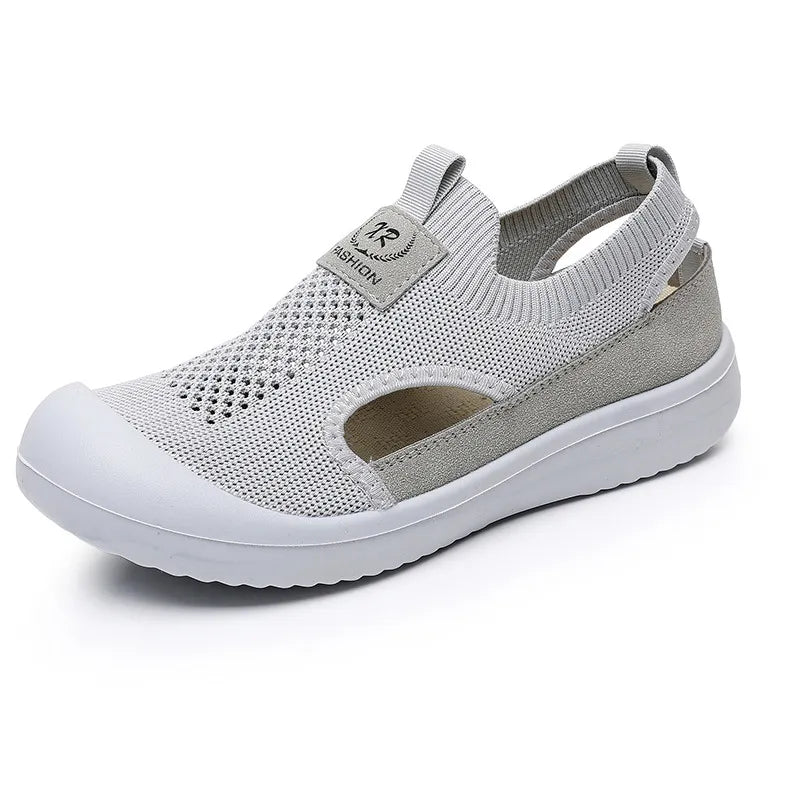OrtoFlexi | Dames orthopedische schoenen van mesh, comfortabel en met een zachte zool