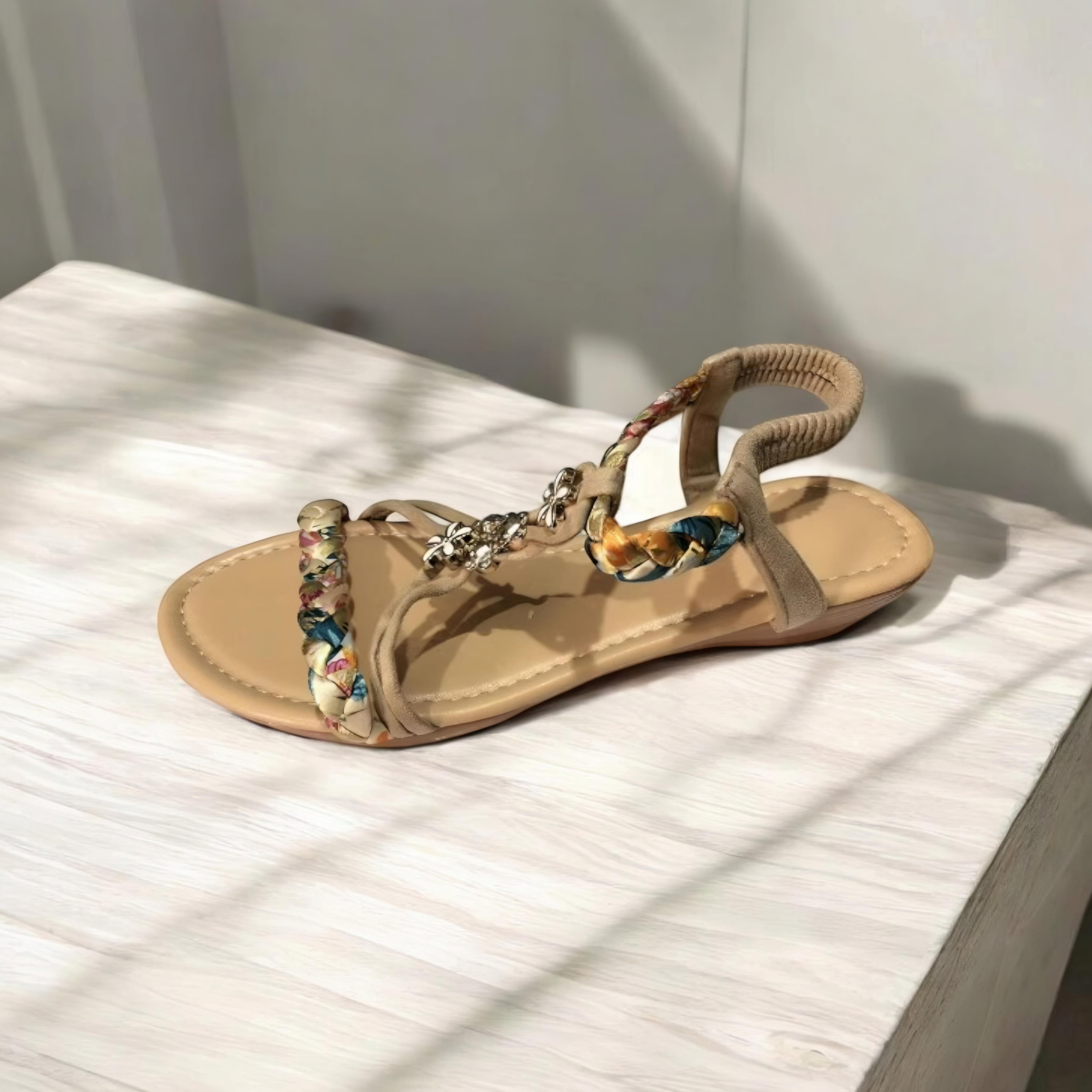 Lieke™ | Vlecht Platte Sandalen