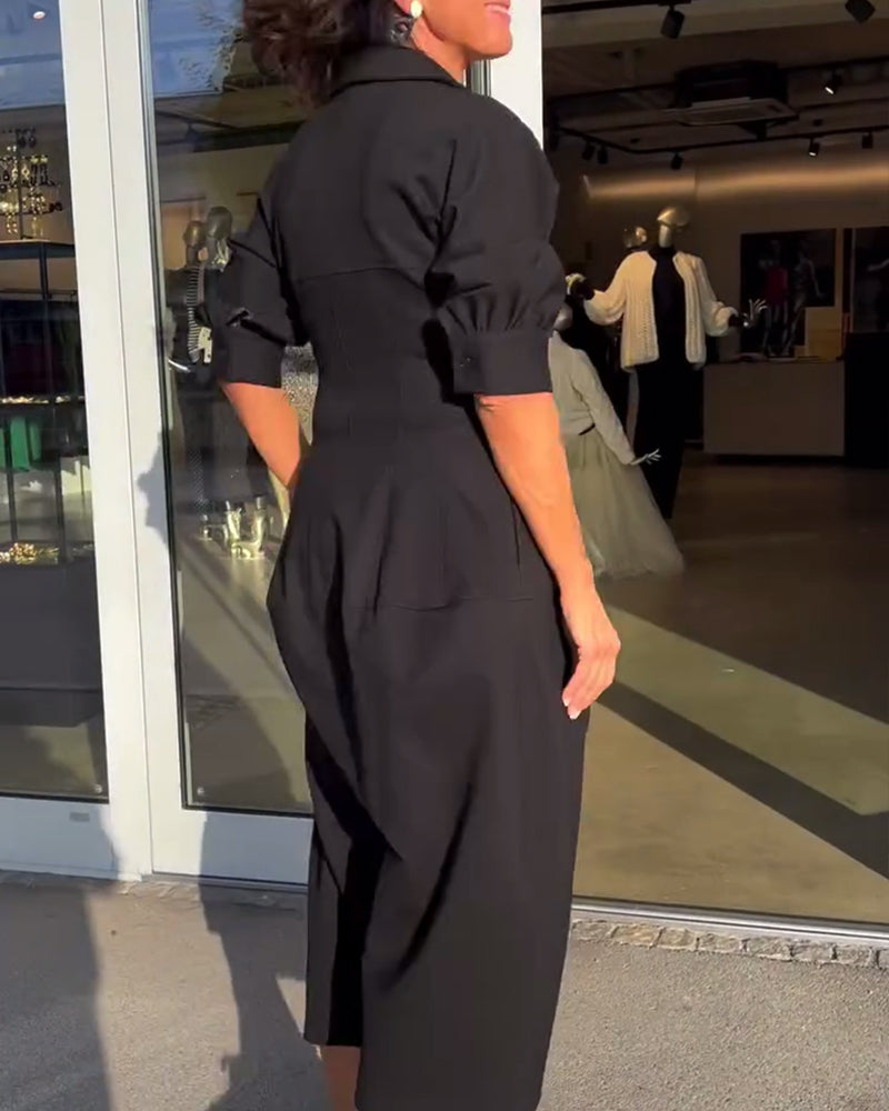 Fleur | Comfortabele Lange Jurk