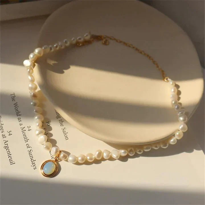 Isalie™ | Gouden Maansteen Kralenketting