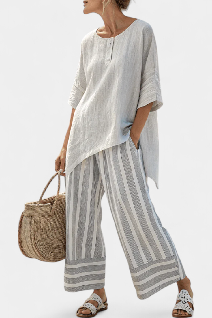 Isabeau™ | Asymmetrische Linnen Set
