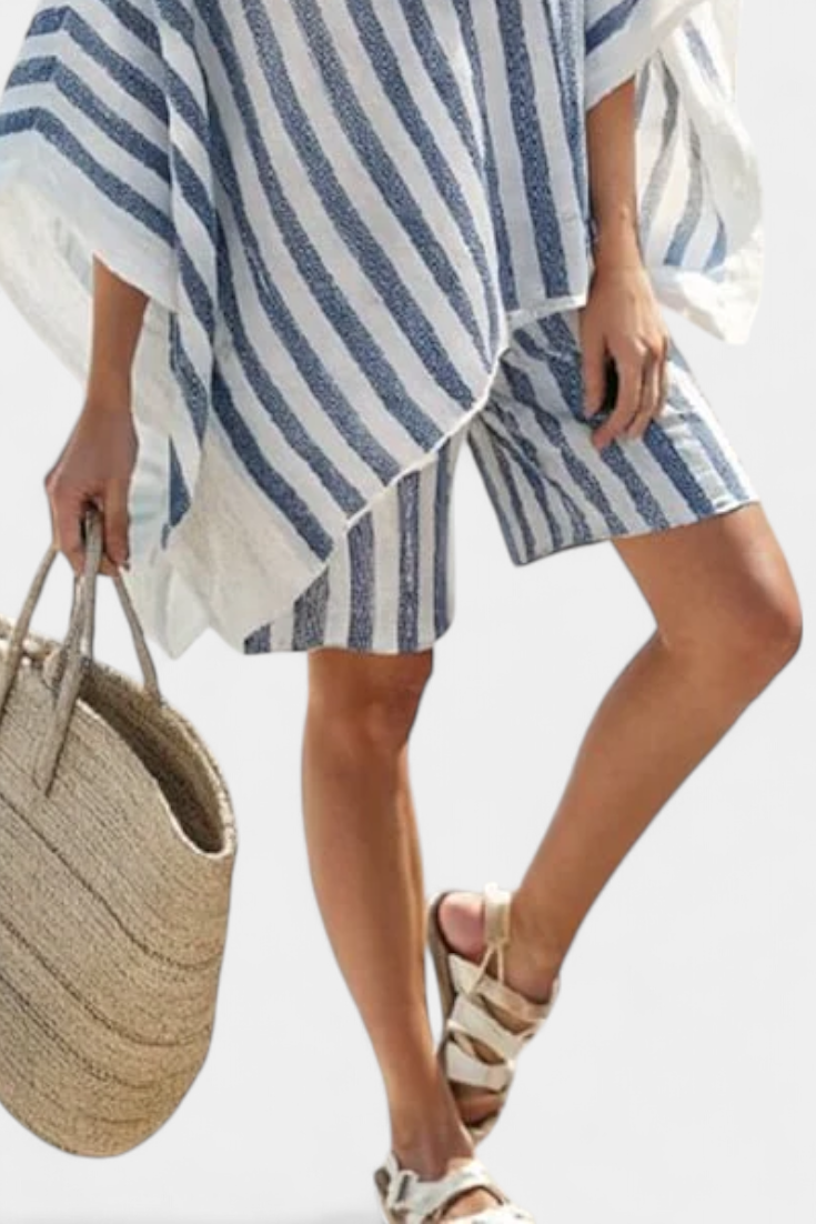Femke™ | Gestreepte Blouse Shorts Set
