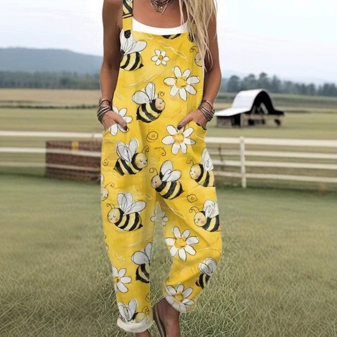 Julia™ | Chique Bijenprint Jumpsuit