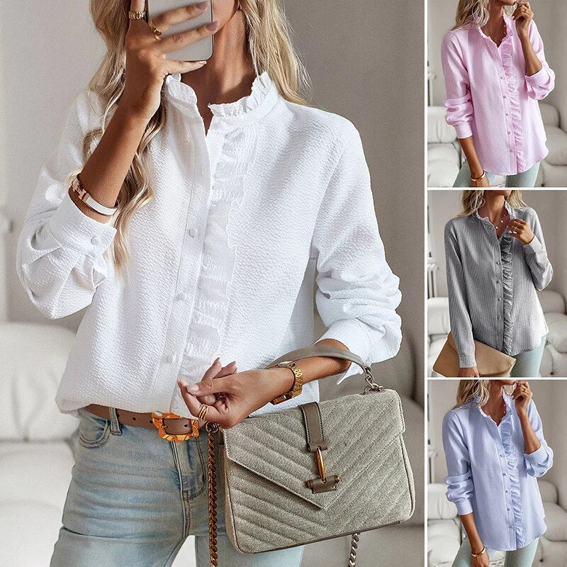 Julia™ | Elegante Polo Blouse