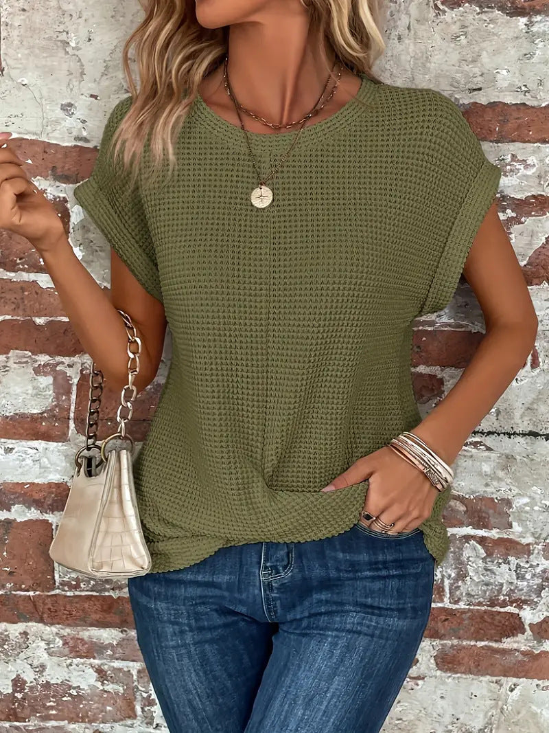 Julia | Het Schattige Ronde Hals T-Shirt