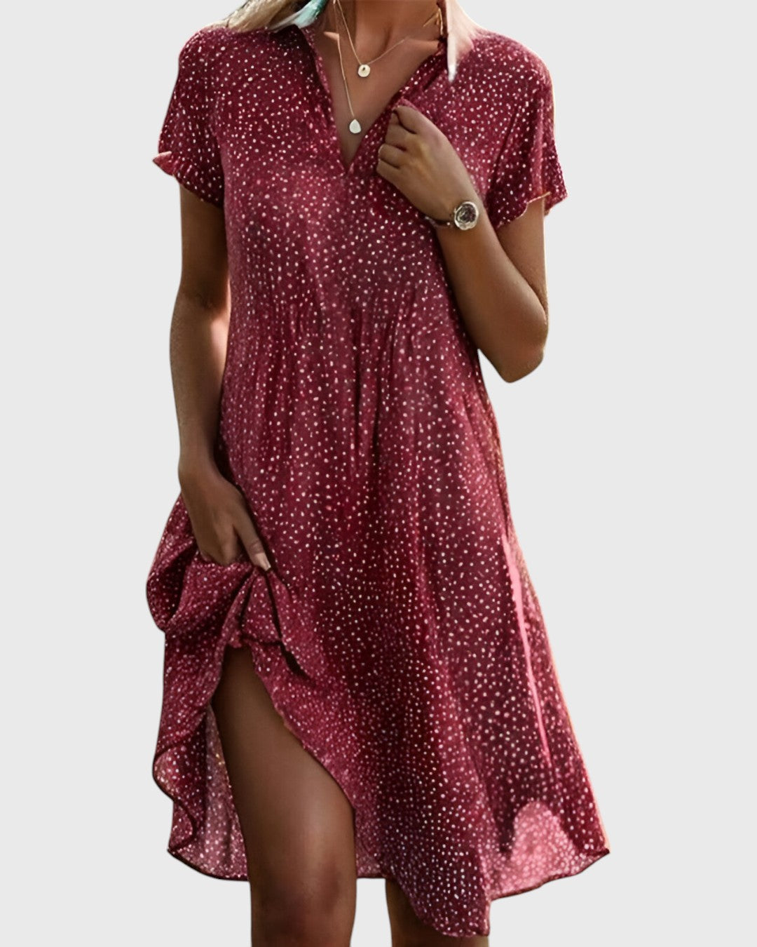 Livia™ | Polkadot Midi-jurk