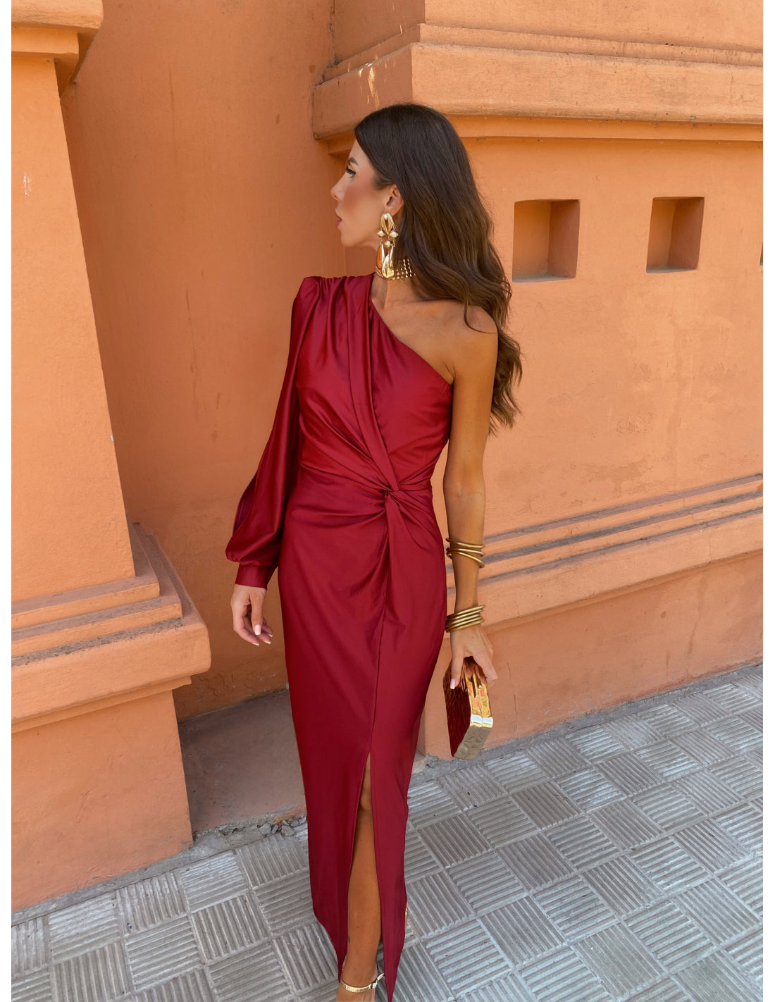 Yara™ | Één-Schouder Maxi Jurk