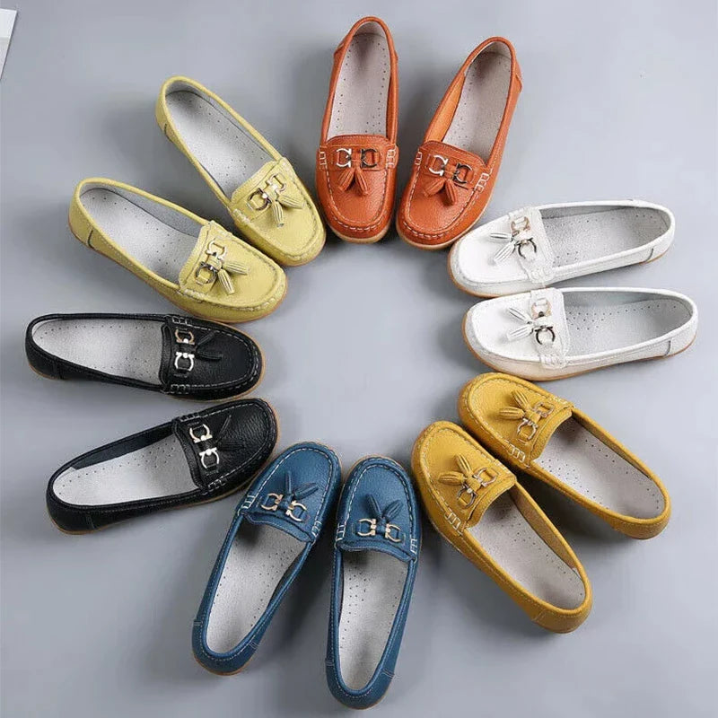 SOLINE | Luchtige Leren Mocassins - ultra comfortabel
