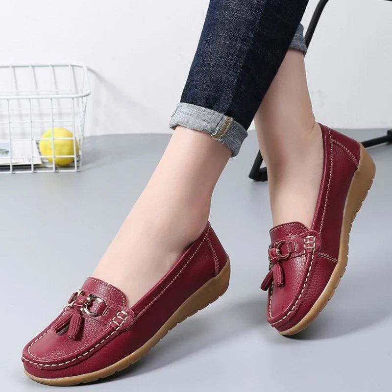 SOLINE | Luchtige Leren Mocassins - ultra comfortabel
