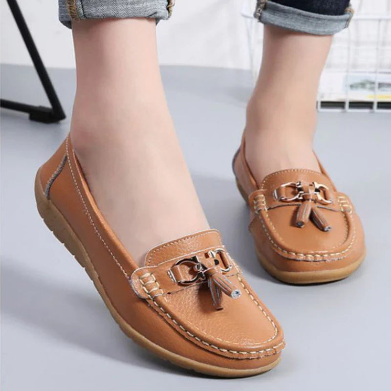 SOLINE | Luchtige Leren Mocassins - ultra comfortabel
