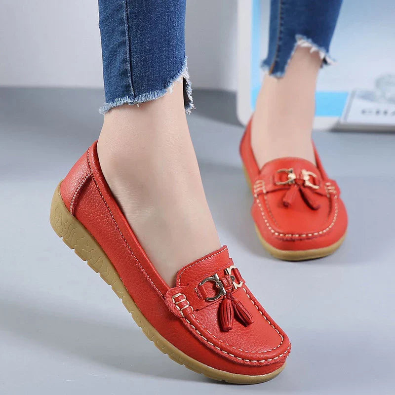 SOLINE | Luchtige Leren Mocassins - ultra comfortabel