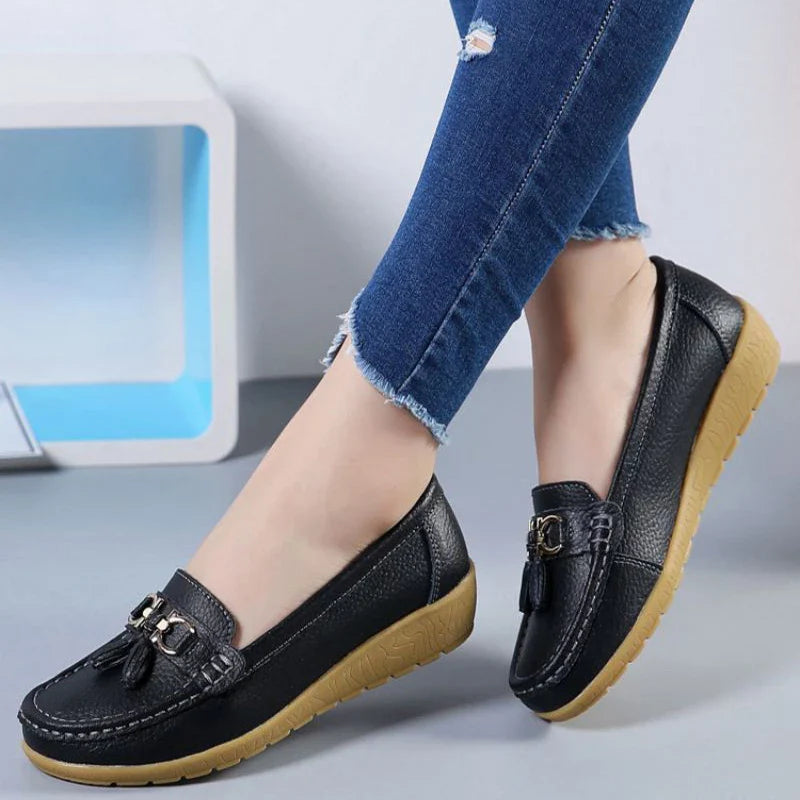 SOLINE | Luchtige Leren Mocassins - ultra comfortabel