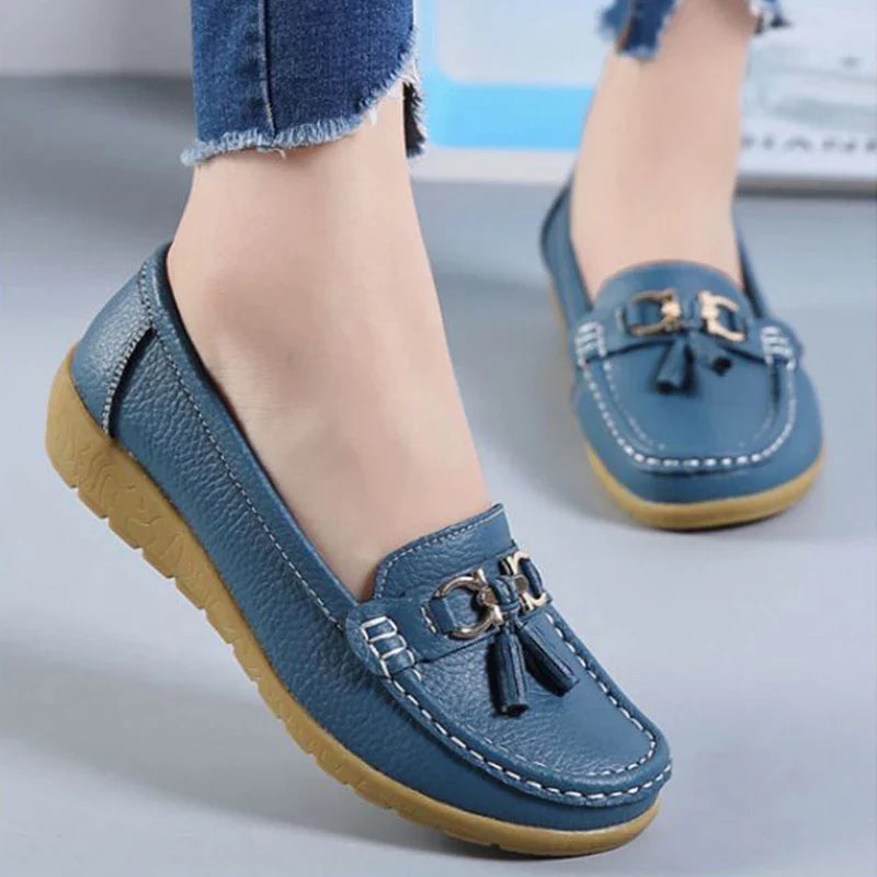 SOLINE | Luchtige Leren Mocassins - ultra comfortabel