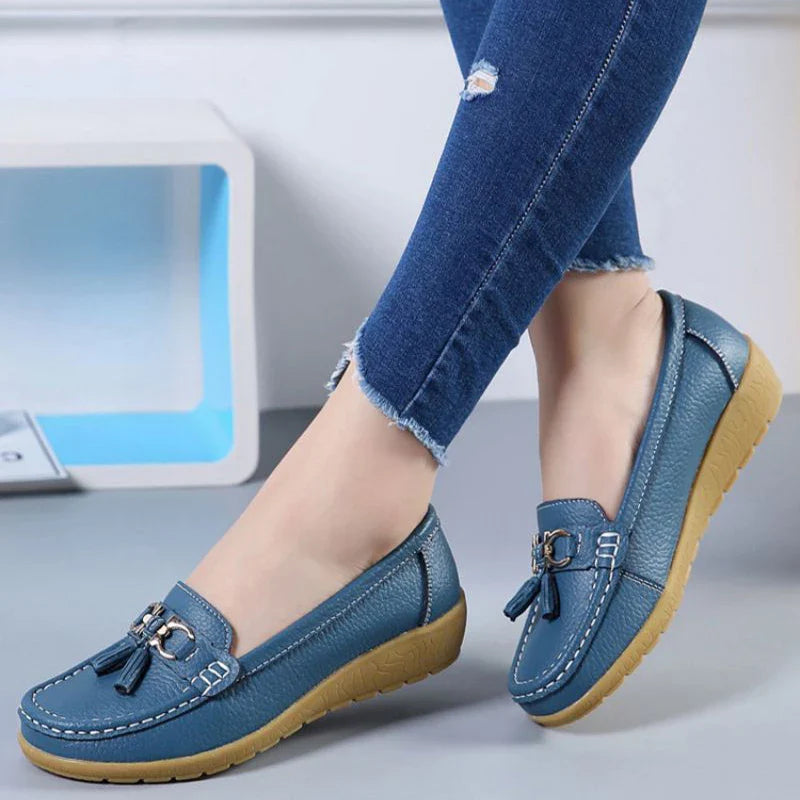 SOLINE | Luchtige Leren Mocassins - ultra comfortabel
