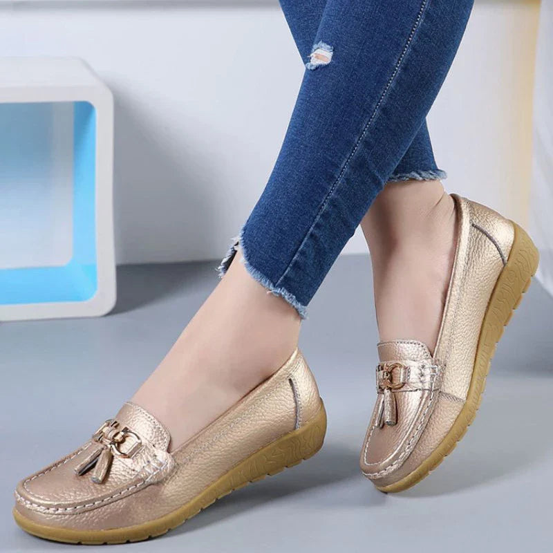 SOLINE | Luchtige Leren Mocassins - ultra comfortabel