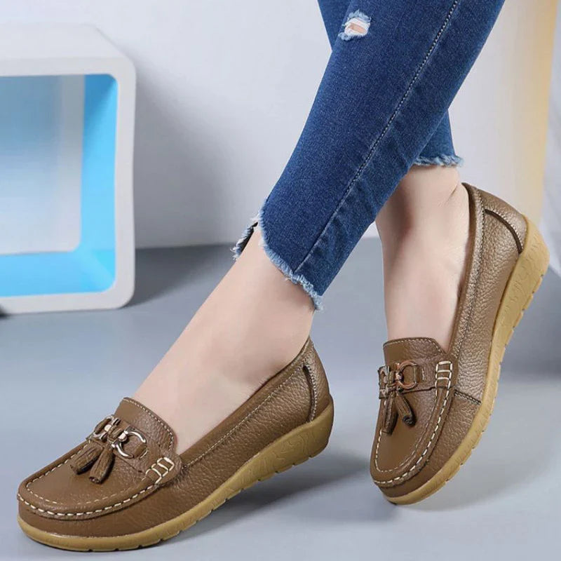 SOLINE | Luchtige Leren Mocassins - ultra comfortabel