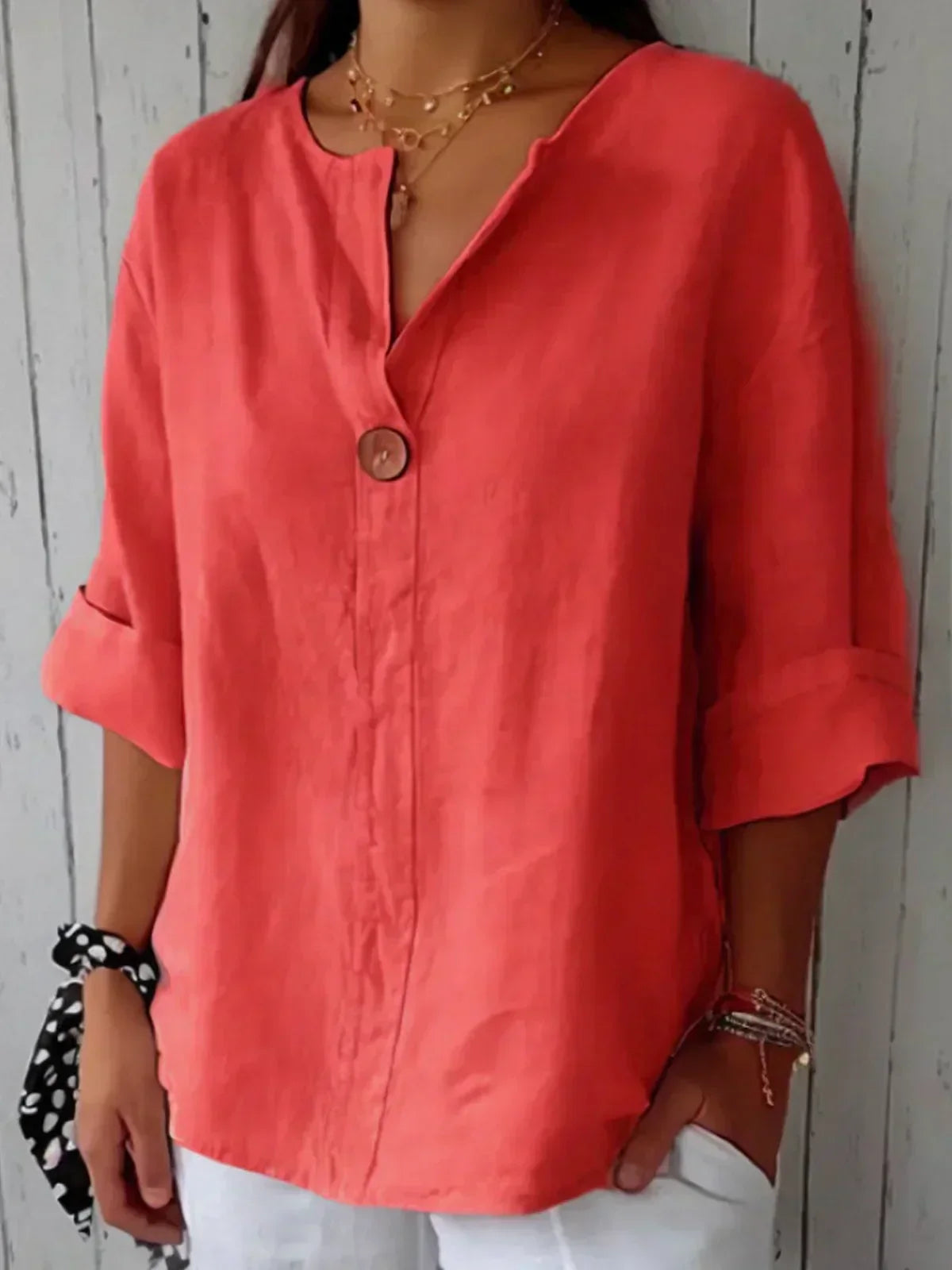 Mila™ | Casual V-Hals Blouse