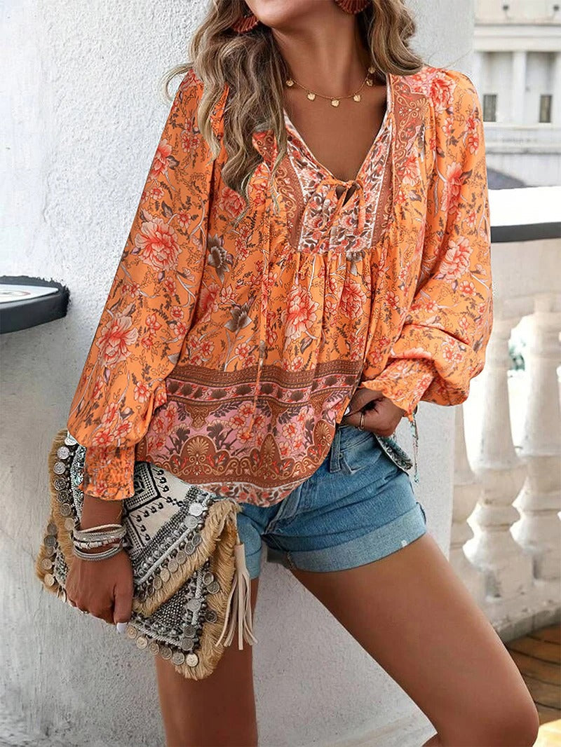 Noor™ | Zomer Gebloemde Top