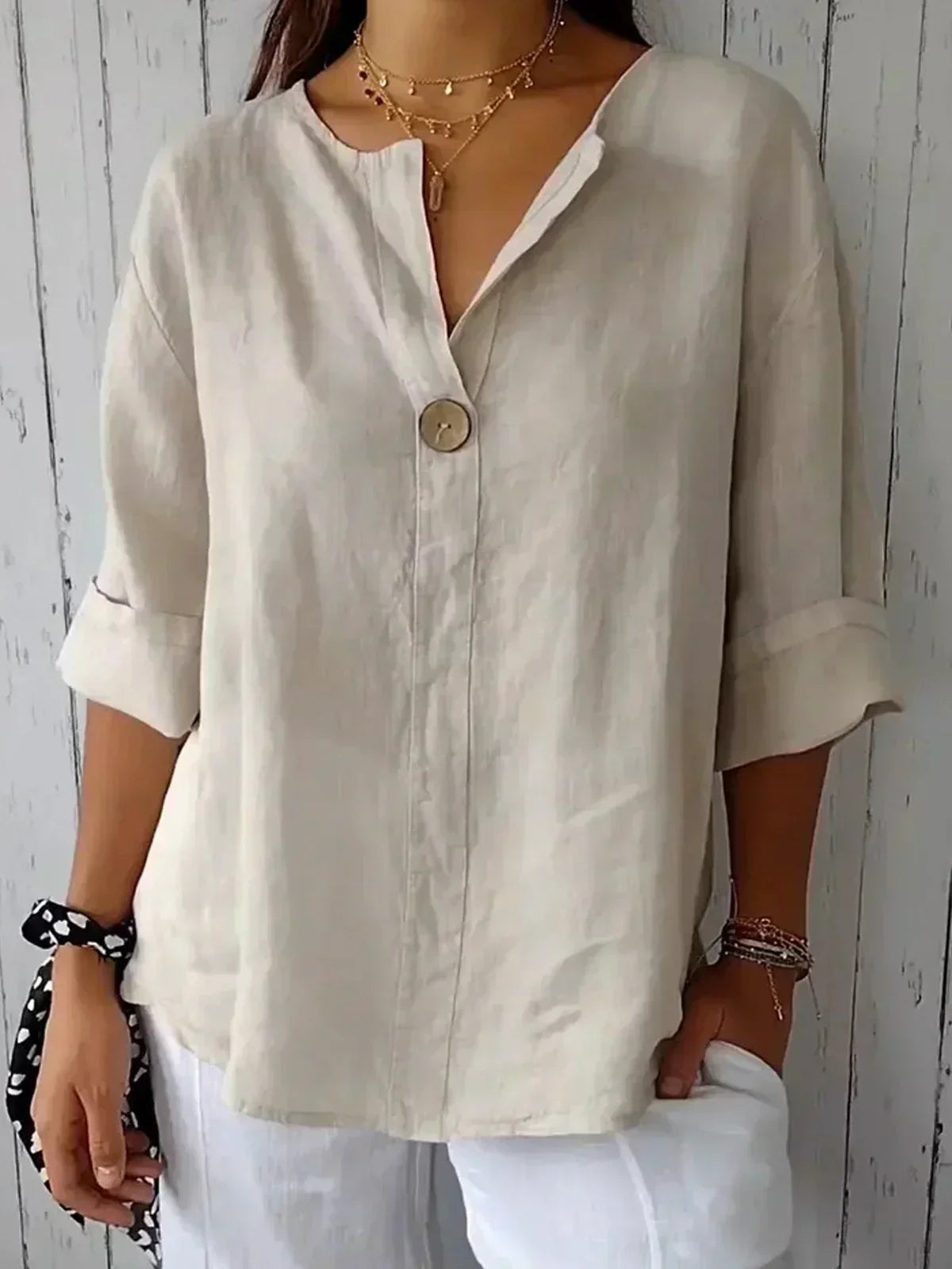 Mila™ | Casual V-Hals Blouse