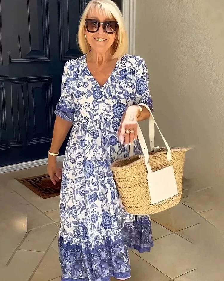 Rosie | V-hals Bohemian Jurk