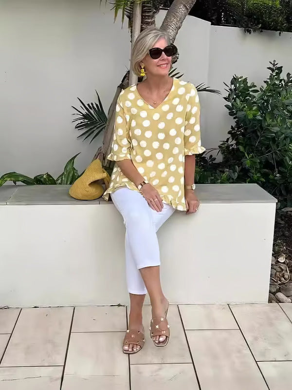 Chloe™ | Stijlvolle V-Hals Blouse
