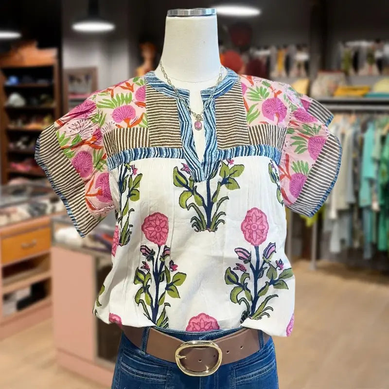 Fleur™ | Geborduurde Boho Blouse