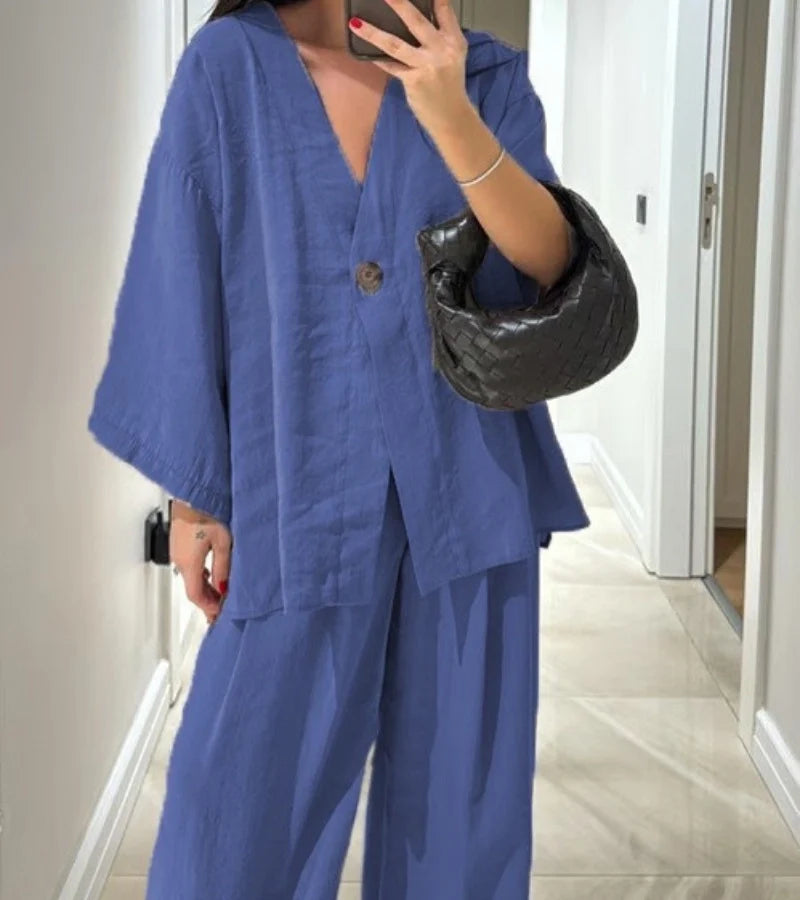 Nora™ | Luchtige Broek-Blazer Set