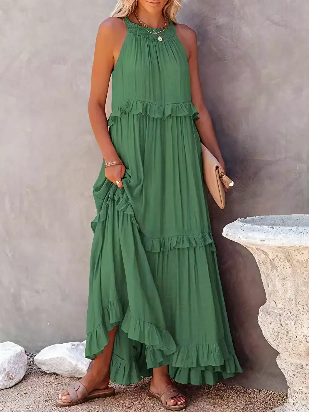 Femke | Ruffle Maxi Jurk